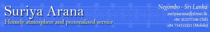Negombo Guest Houses - Suriya Arana is Guest House in Negombo.